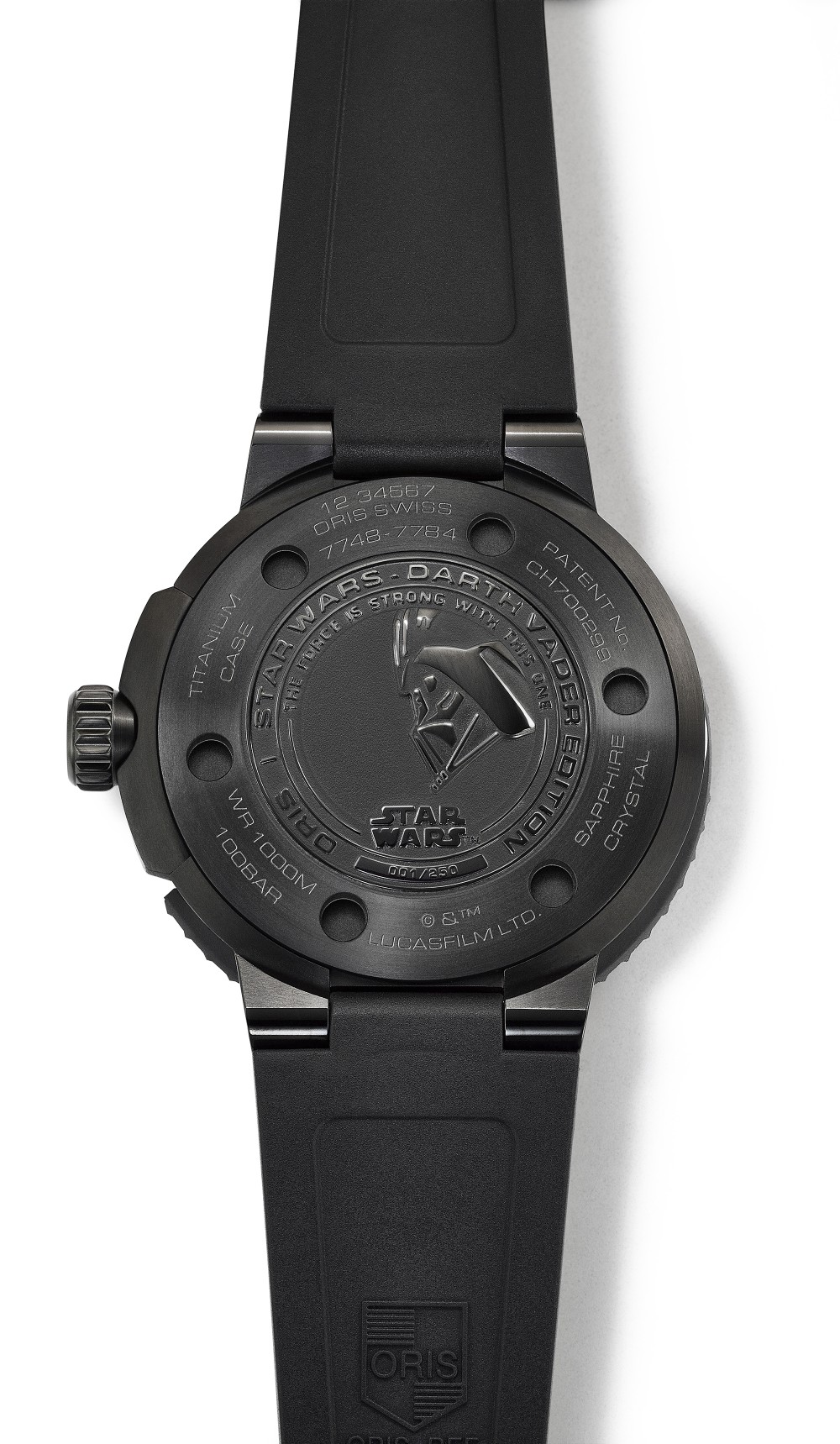 Oris Darth Vader星際大戰限量錶底蓋
